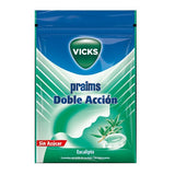 VICKS CARAMELOS PRAIMS DOBLE ACCION SIN AZUCAR BOLSA 60gr