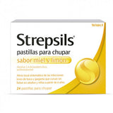 STREPSILS 24 PASTILLAS PARA CHUPAR MIEL-LIMON