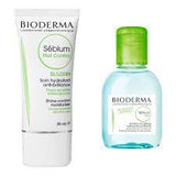 BIODERMA PACK PIEL SENSIBLE Y ACNE: SEBIUM SENSITIVE 30ml +SEBIUM H2O AGUA MICELAR 100ml